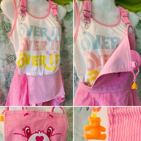 💗 CAREBEARS PINK PINAFORE💗 - Picture 6 of 16